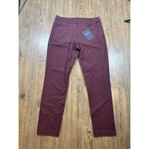 BYLT Pants Mens 34x31 Maroon Everyday Pant 2.0 Slim Fit Stretch Chino Casual